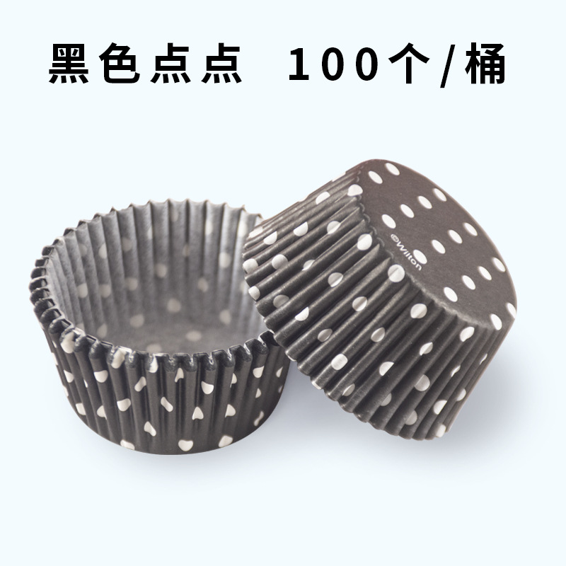 100 piezas de nieve belleza gran bendición titular de taza de papel Pooh hornear a prueba de aceite pastel de papel de arroz glutinoso titular de papel PVC barril paquete