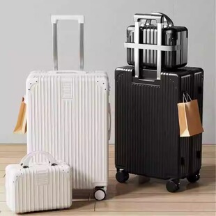 【Carefully Selected Factory】Vintage Suitcase for Women with Universal Wheels 20inch Rolling Luggage for Men and Students, Durable Password Lock Travel Case