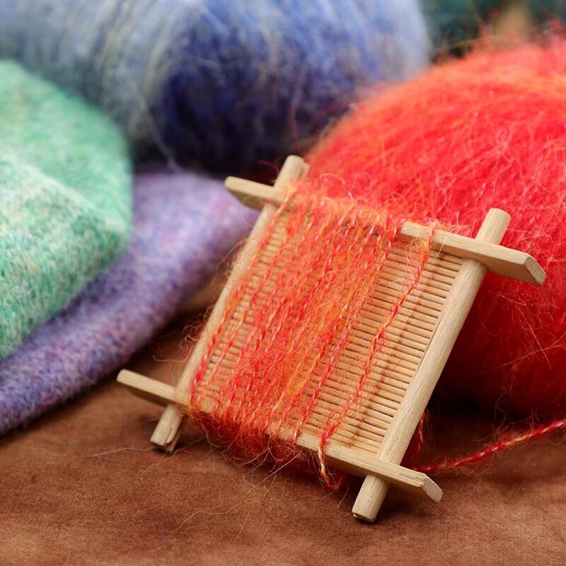 Oil painting alpaca mahai hand-knitted special yarn scarf hat shawl jacket wool crochet knitting factory wholesale Oil painting alpaca mahai hand-knitted special yarn scarf hat shawl jacket wool crochet knitting factory wholesale