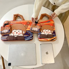 ins卡通手提pad11寸平板电脑包14寸笔记本电脑包内胆保护包电脑包