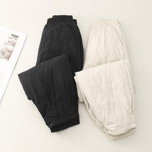 Real Shot of 2025 Winter New High-Waisted Loose Cotton Pants Thickeneded Pants for Women Casual Warm Cotton Pants for Women