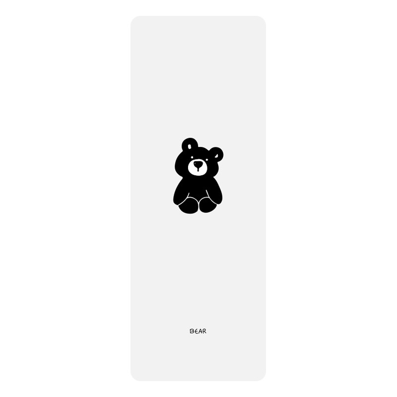작은 검은 곰의 컬러 인쇄 버전