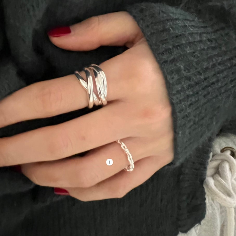 Holiday, Daily Occasion 925 Sterling Silver Material 925 Sterling Silver Lines Open Ring