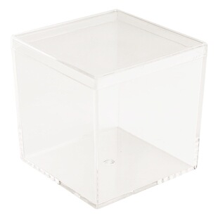 Transparent Acrylic Blind Box Hand-made Display Box Plastic Wedding Candy Packaging Box with Lid Square Holiday Flower Gift Box