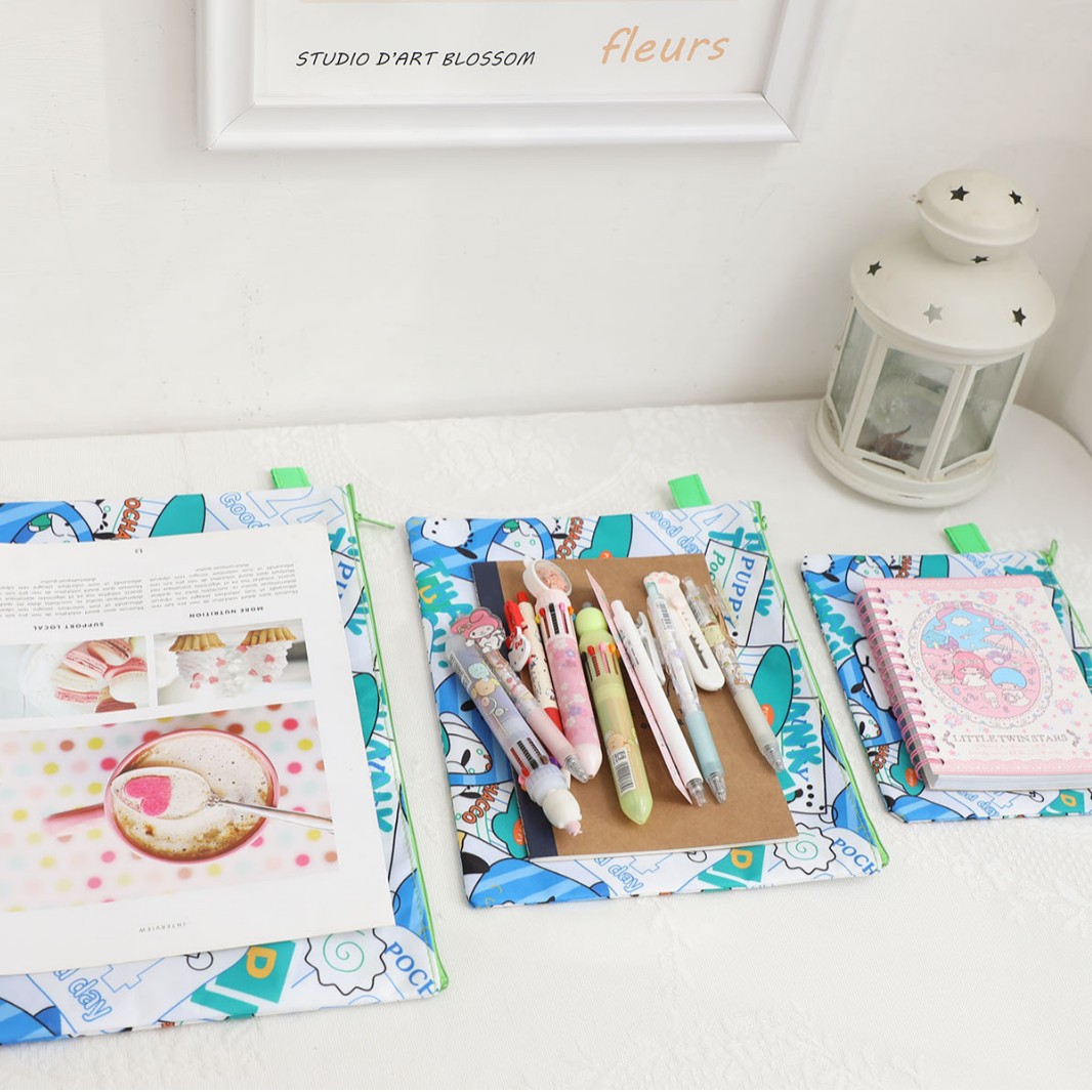 Cartoon cute storage bag for folders for documents