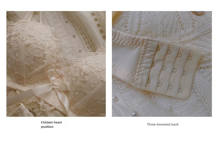 Set reggiseno push-up in pizzo Pure Desire, sexy, ricamato, intimo giapponese, reggiseno traspirante grande per donne con petto piccolo_voghion.com