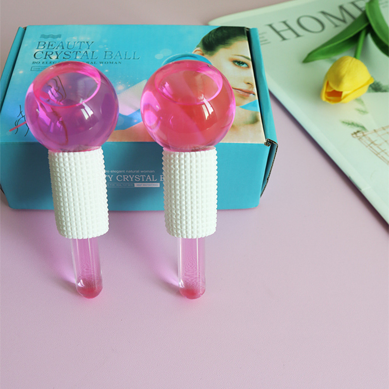 FUENTE Bola de onda de hielo de belleza de fábrica Bola de onda de hielo Bola de belleza energía bola de cristal masaje facial cuidado Bola de onda de hielo