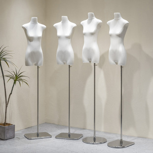 Flat Mannequin Display Stand Women's Mannequin Clothing Store Window Half-Length Flat Chest Korean Style Full-Body Dummy Props