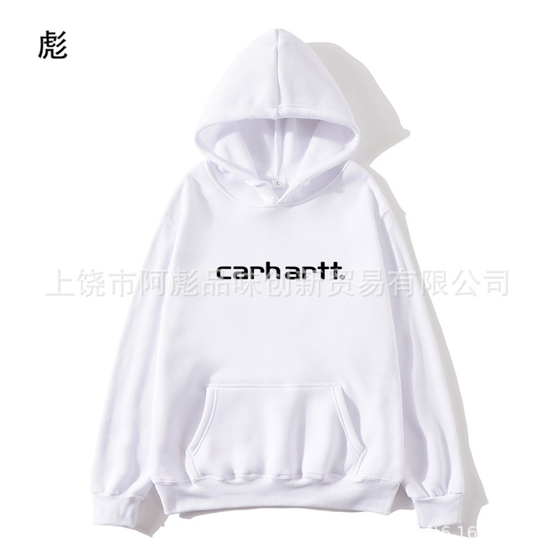 Amazon transfronteriza marca de moda europea y americana Carhartt nuevos hombres y mujeres de lana forrado suéter moda casual Sudadera con capucha