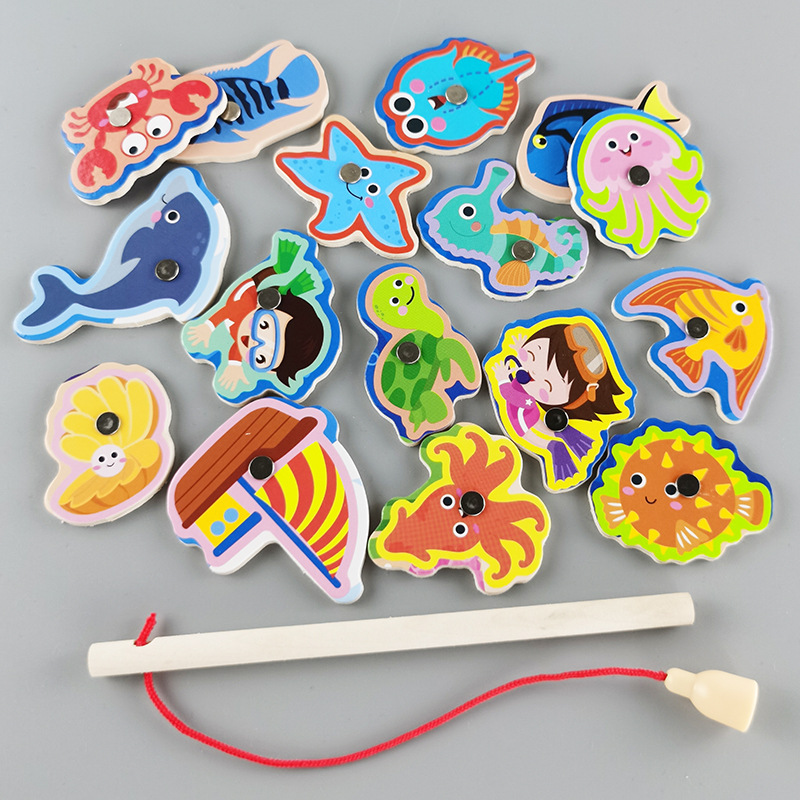 16 물고기 1 낚싯대 [셀프 밀봉 가방]