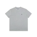 Cotton T-Shirt--Light Gray with Black Logo