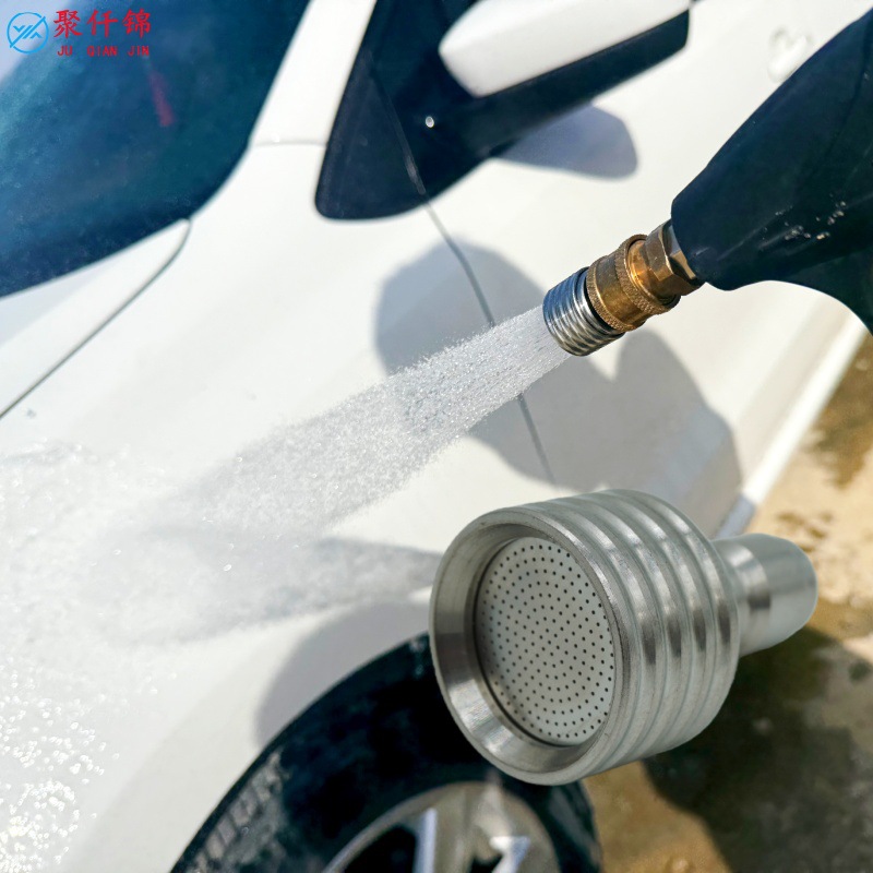 High-Pressure Car Wash Water Gun 1/4 Quick-Connect Stainless Steel Small Shower Nozzle Spray Head Quick-Connect Gun Head for Cleaning
