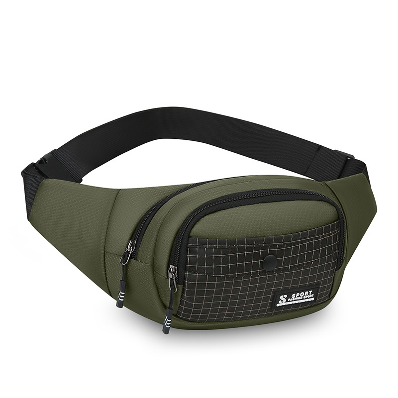 Bolsa de pago de negocios multicapa, bolso de pecho de nylon casual universal para hombres, bolso de teléfono móvil portátil al aire libre, mochila de hombro