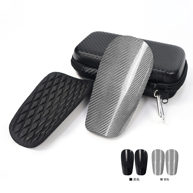 Cross-Border Football Shin Guards with Carbon Fiber-Like Inserts for Shin and Calf Protection, Suitable for Adult Club Training and Sports