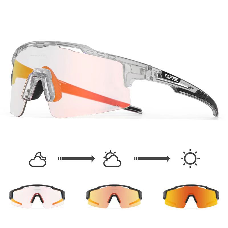 Gafas de Ciclismo Fotocromáticas de TR90, Fotocromático, A prueba de viento, para Ciclismo
