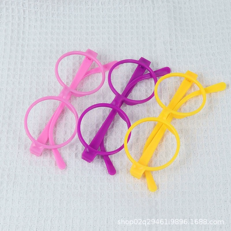 Детская оправа для очков для женщин, милая, модная, круглая, без линз, универсальная декоративная оправа в стиле ретро.