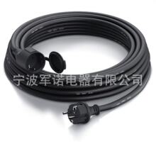加工定制欧规防水电源延长线 纯铜芯 户外/露营/工业设备适配AC线