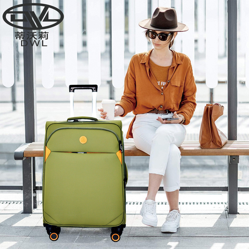 Aocado Hoxhorn Contrast Cloth Box in stock Airport Consignment Fall Resistance Company Business Travel Aluminum Tie Thin Three Shares