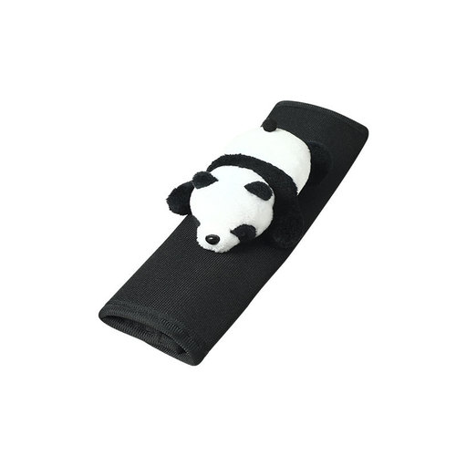 Car Safety Belt Shoulder Pad Protective Cute Panda Soft Cartoon Plush Car Interior Girl Doll