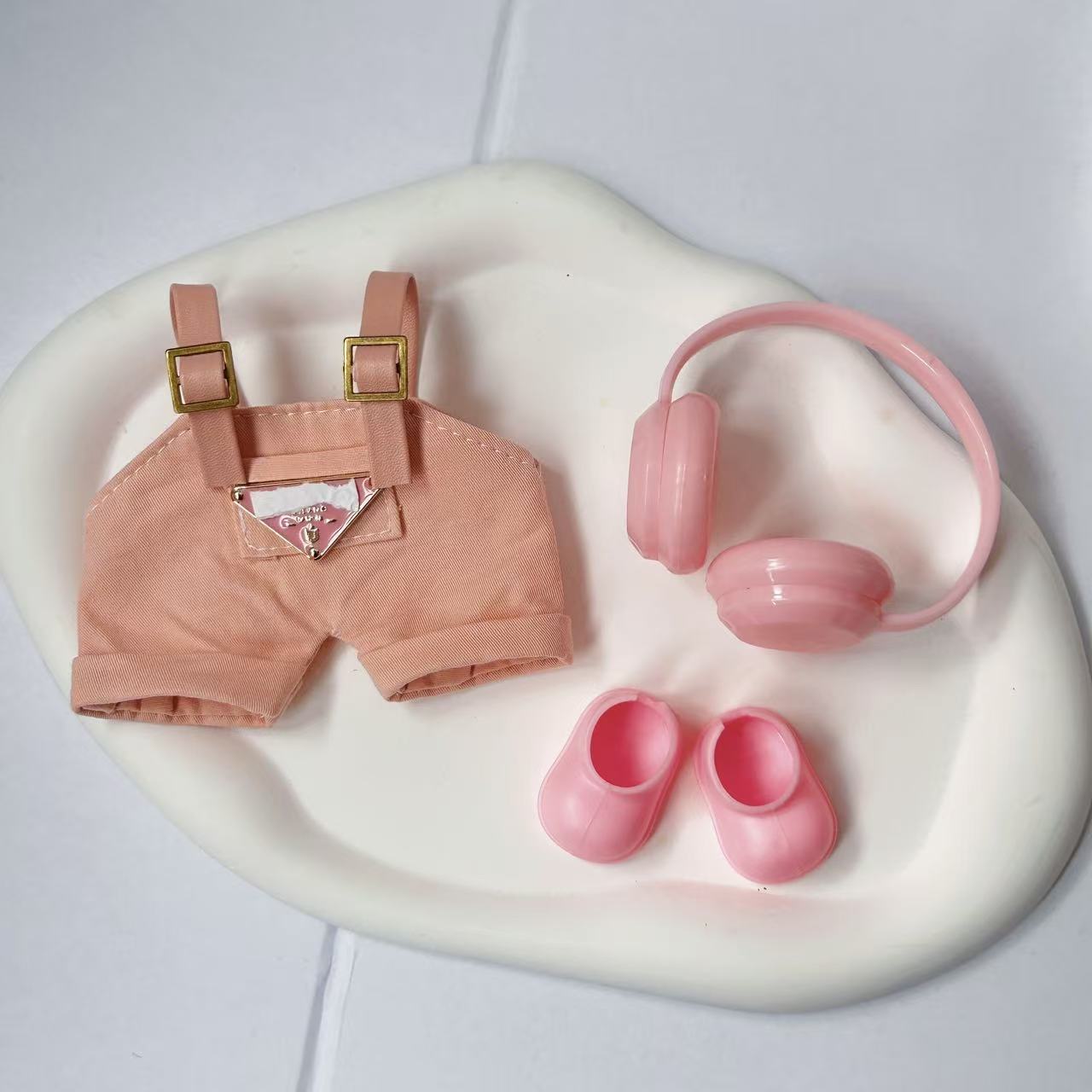 Coleccion de ropa de muñeca de labu creativa de 17cm muñeca de vestir con set de ropa de muñeca de labubu