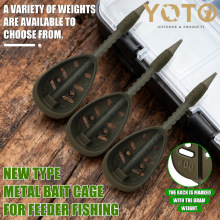 YOTO飞德饵笼 反底诱饵笼 欧鲤钓铅坠 欧鲤钓 feeder飞德饵托打窝