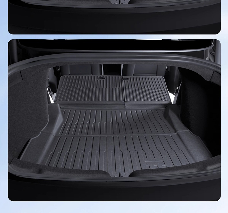 Suitable for 25 Tesla Model Y3 New Version Trunk Mat, Tail Compartment Backrest Mat, All-In-One Special