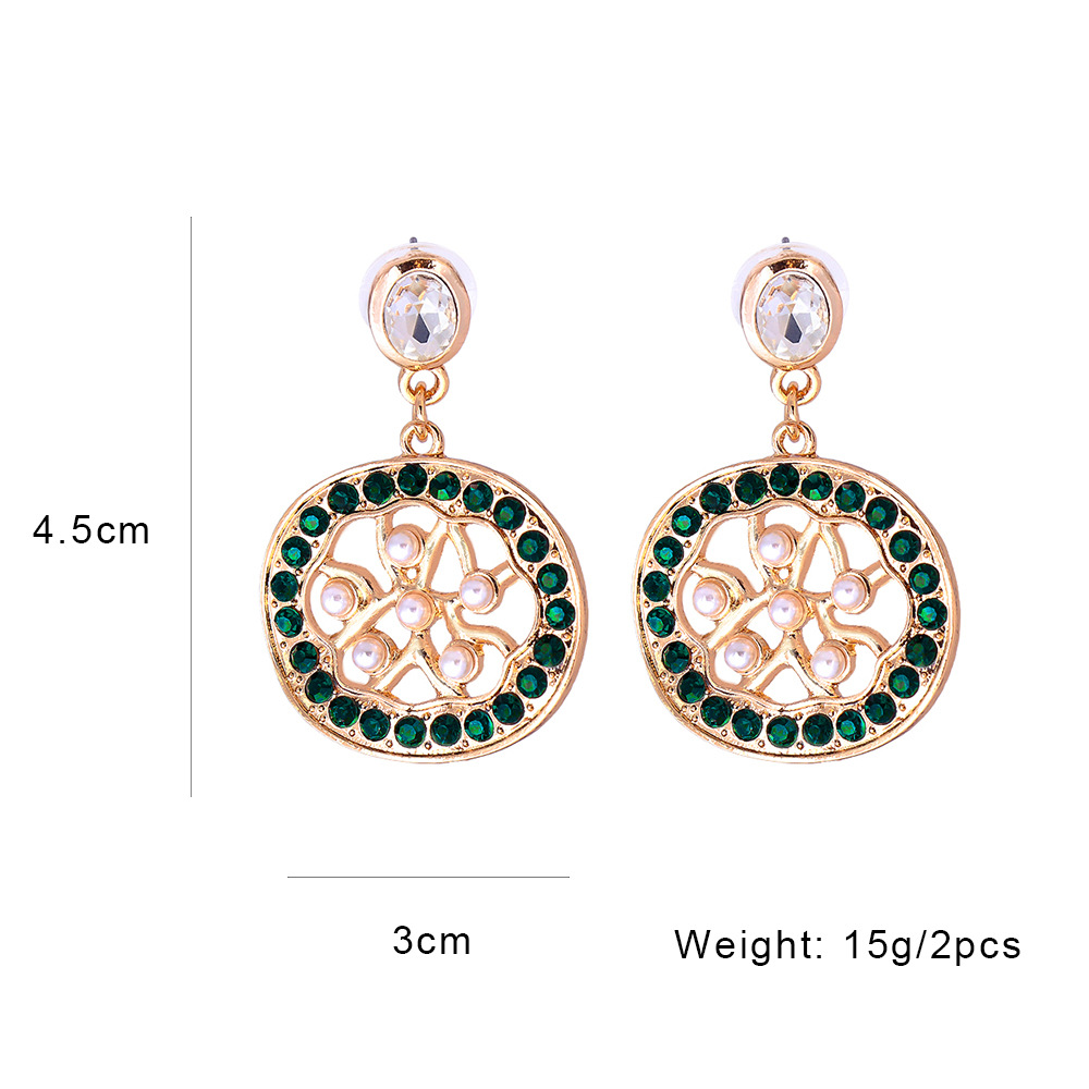 Wholesale Jewelry Fruit Inlaid Diamond Drop Earrings Nihaojewelry display picture 1