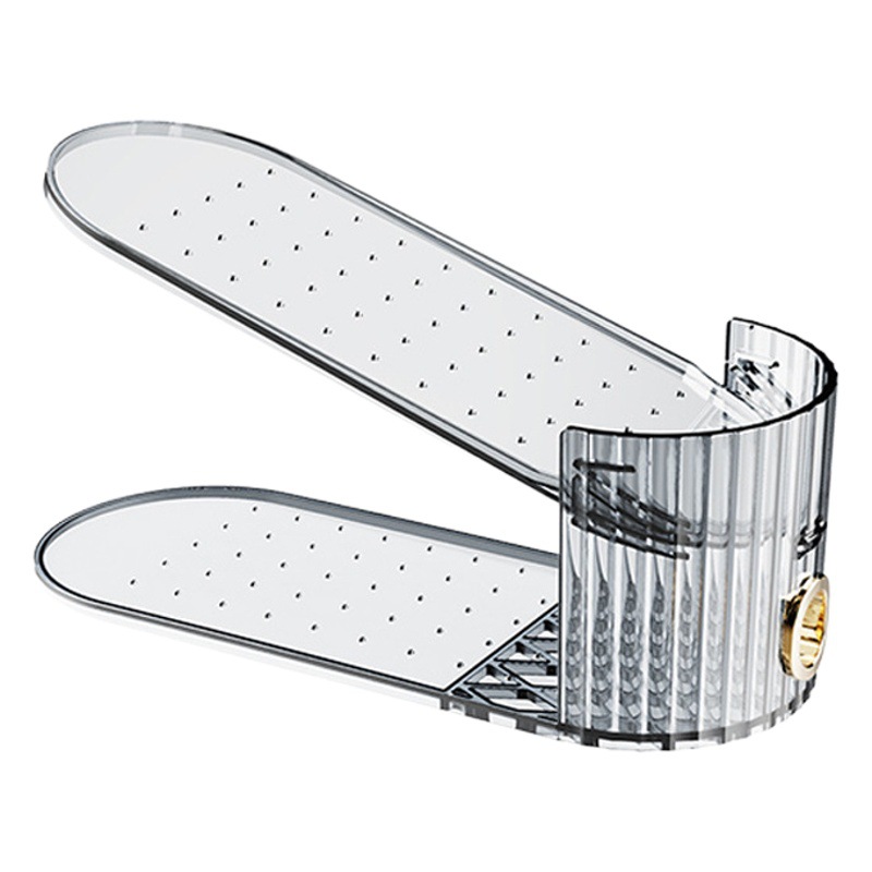 Transparent plastic shoe rack double-layer adjustable modern simple shoe storage rack space-saving household shoe cabinet storage rack
