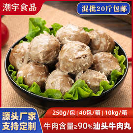 正宗潮汕手打牛肉丸汕头牛筋丸丸子火锅烧烤关东煮食材批发商用