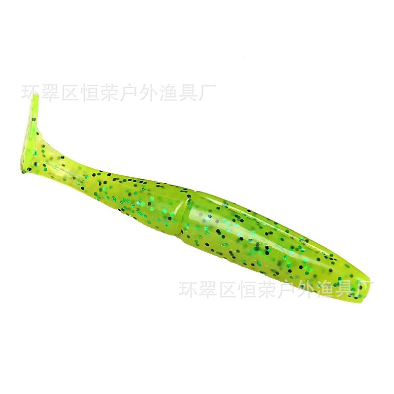 6 Colors Paddle Tail Fishing Lures Soft Plastic Baits Fresh Water Bass Swimbait Tackle Gear