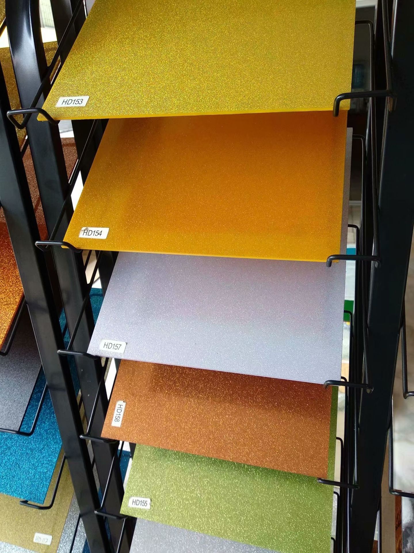 亚克力双面闪金板闪金葱粉板金黄色天蓝色浅绿色各色不规则葱粉板