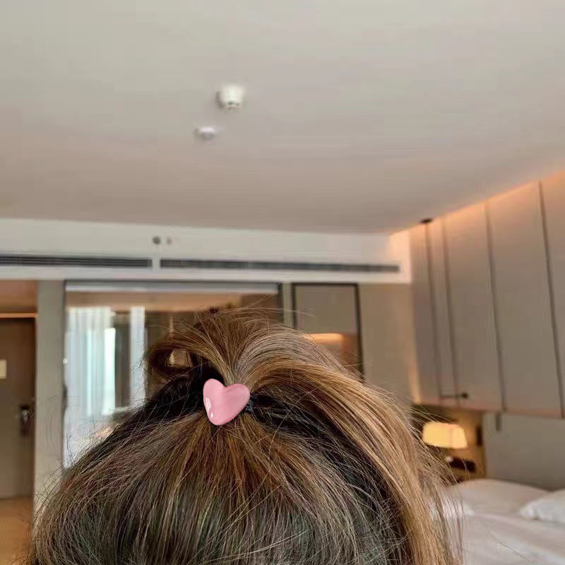 甘い真珠の愛のヘアピンの額の砕髪の前髪の少女の心の王女のヘアピンのかわいいアヒルの口の髪飾り|undefined