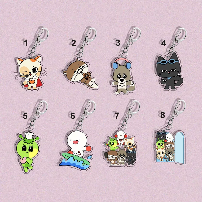 BOYNEXTDOOR peripheral BBNEXDO pendant IWOO bag acrylic school bag keychain 1251