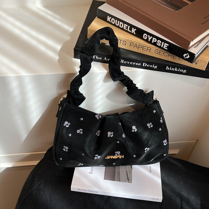 Borsa a spalla plissettata stile giapponese per donna crescent_voghion.com