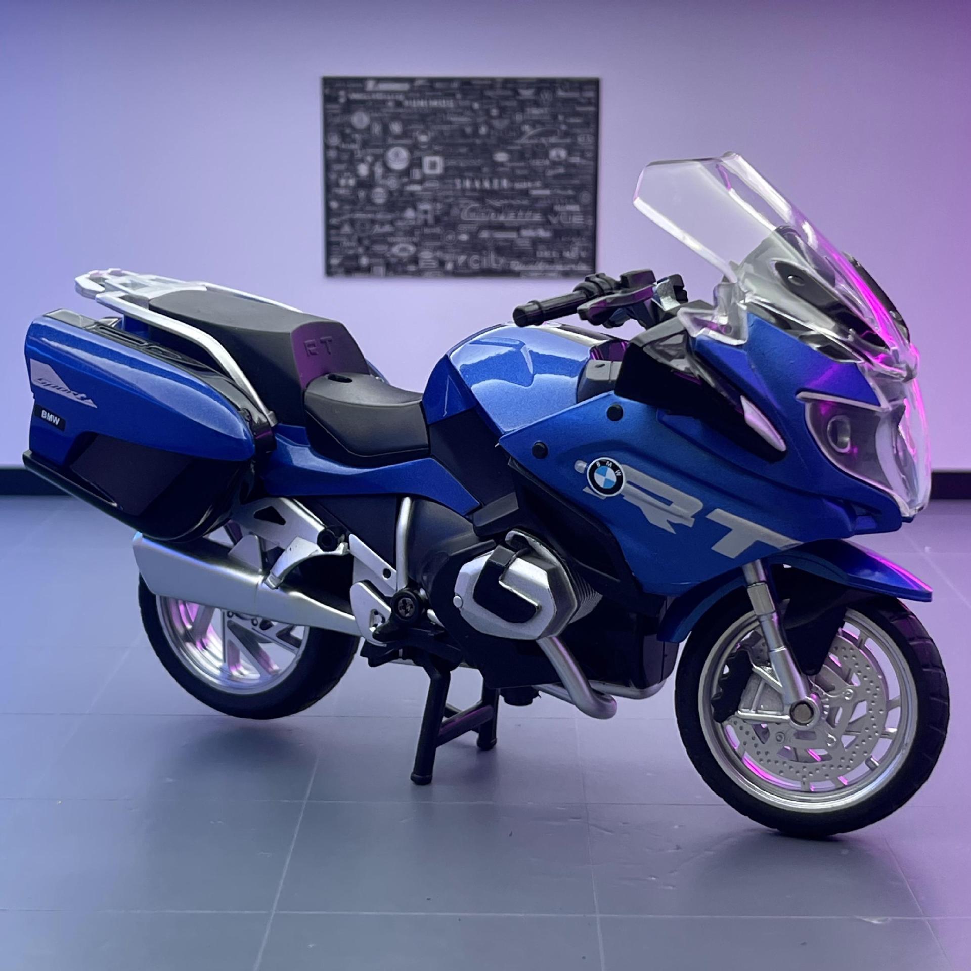 Caipo simulación aleación modelo de coche 1:12 BMW R1250R motocicleta amortiguador dirección juguete decoración regalo