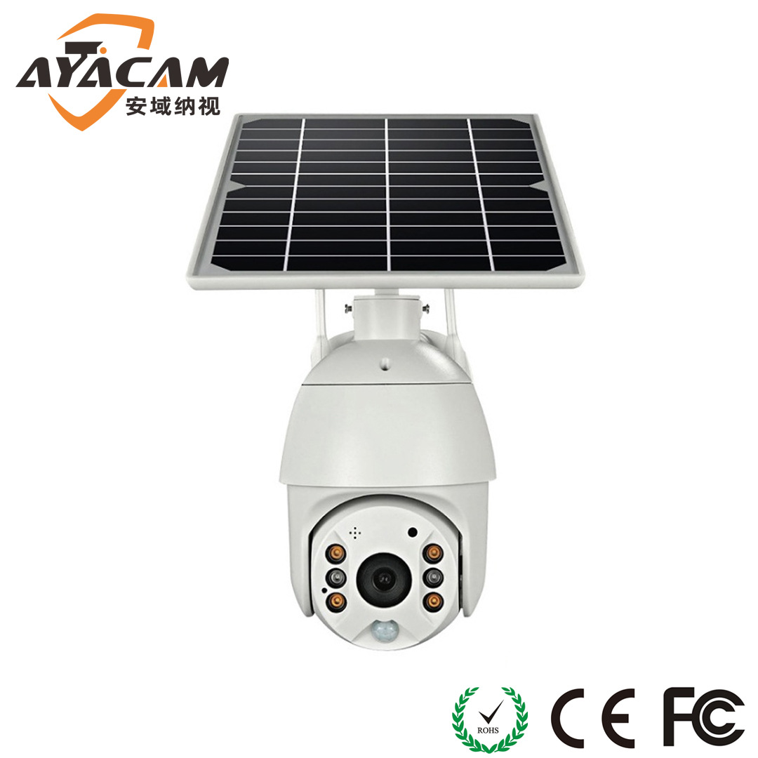太阳能监控摄像机 室外无线4G远程高清 低功耗电池wifi摄像头