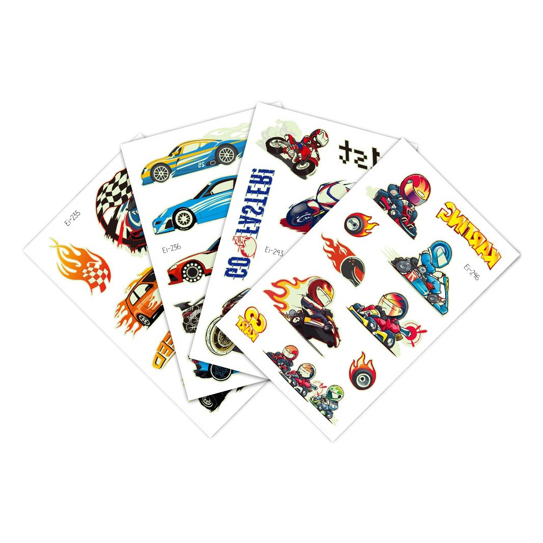 Ricaron impermeable fresco Racing mote coche luminoso tatuaje pegatinas noche fiesta coche tatuaje pegatinas coche luminoso