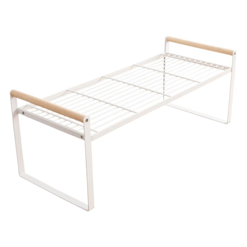 Fábrica al por mayor de estilo japonés cocina mesa de almacenamiento rack gabinete interior olla tazón plato estante de madera palo de almacenamiento rack