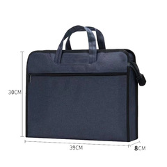 Portable Document Bag with Zipper, Large-Capacity Oxford Cloth File Organizer, Document Case, Wholesale for Meetings and Business Briefcases