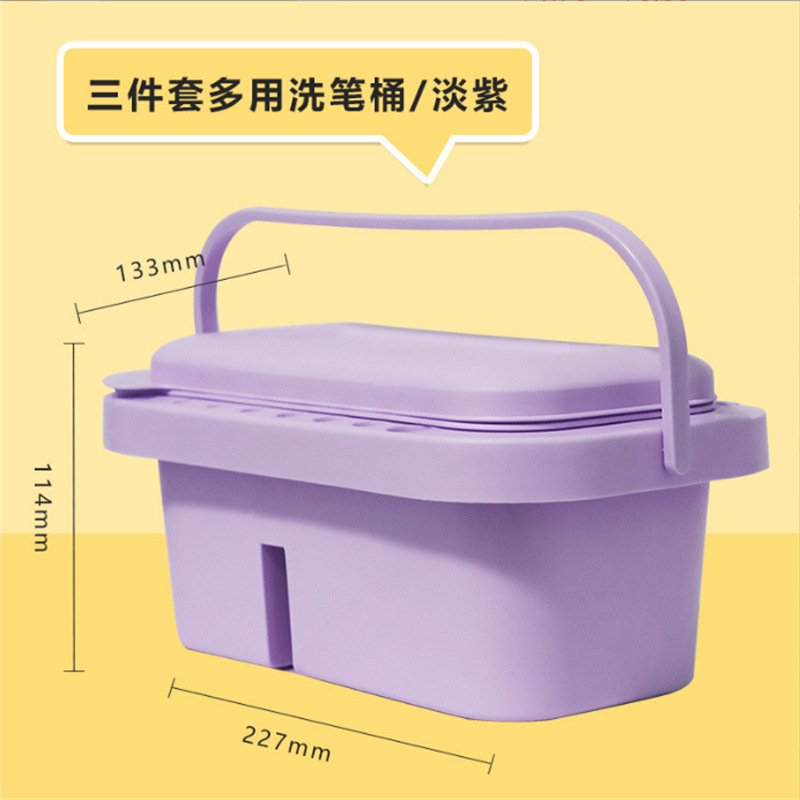 3 대 1 휴대용 마카롱 보라색