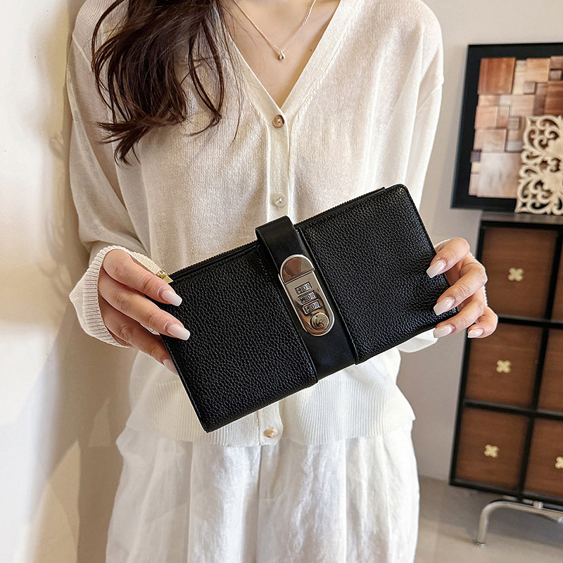 Cartera casual de moda coreana 2026 moda de verano femenina simple bolso de color sólido cambio nuevo bolso multifuncional de muñeca