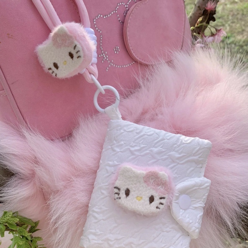 Cartera de tarjeta Miffy 3 en 1 Conejo Miffy Estuche para llaves Estuche para documentos de almacenamiento Multifunción portátil