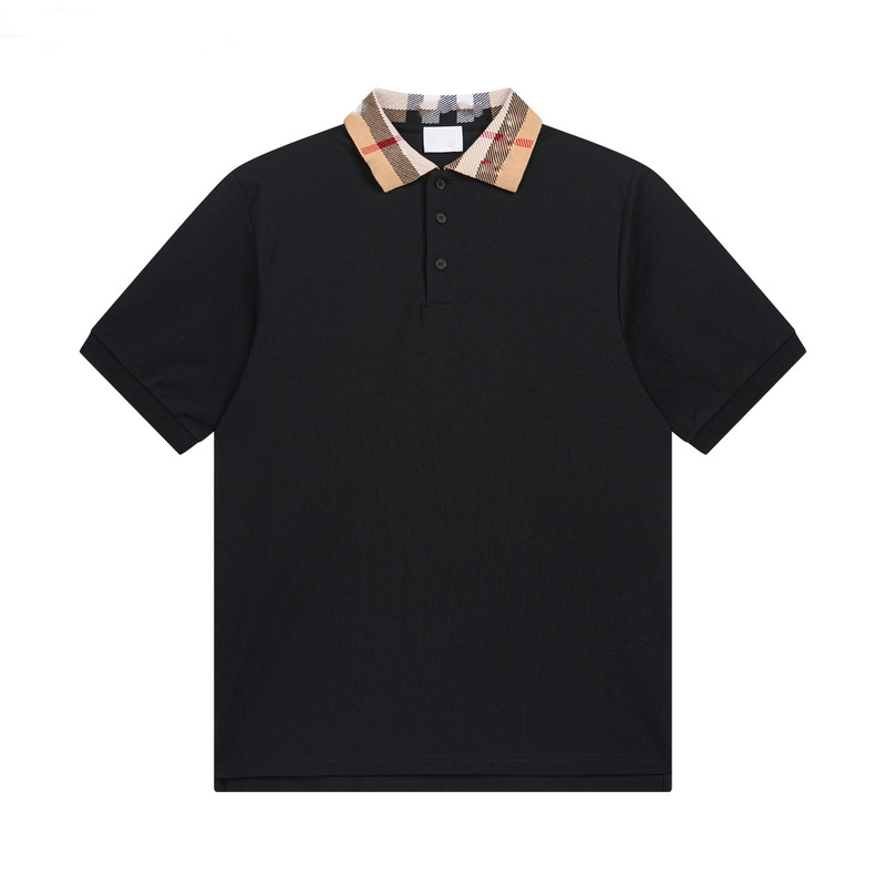 Cross-Border Foreign Trade 2026 New Model Bb Brand Classic Plaid Color-Block Short-Sleeve Polo Shirt Luxury American Style Lv Brand Cross-Border Foreign Trade 2026 New Model Bb Brand Classic Plaid Color-Block Short-Sleeve Polo Shirt Luxury American Style Lv Brand