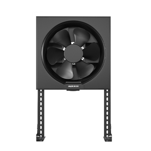 Oaks black installation-free exhaust fan kitchen shutter-type silent oil fume exhaust fan strong suction ventilation fan