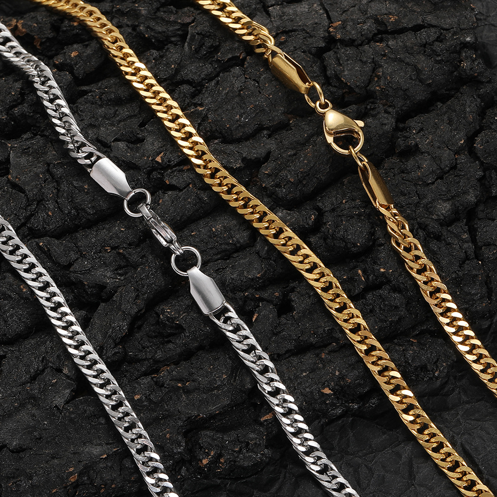 Fashion Solid Color Stainless Steel Plating Necklace 1 Piece