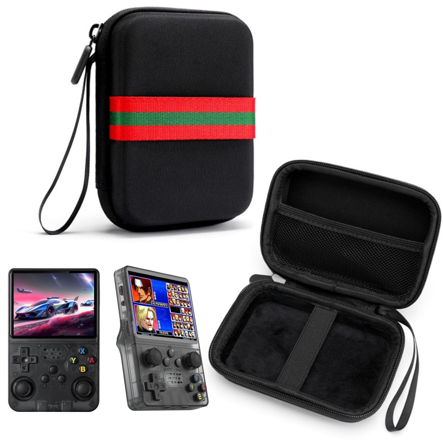 源头厂家EVA硬壳包适用R35S/R36S掌上游戏机视频游戏机配件收纳包