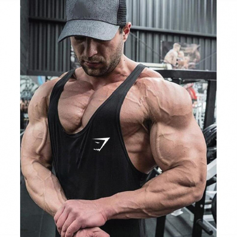 Shark Skin Sleeveless I-Shaped Loose Running Sports Vest Summer American Thin Backless T-Shirt Shark Skin Sleeveless I-Shaped Loose Running Sports Vest Summer American Thin Backless T-Shirt