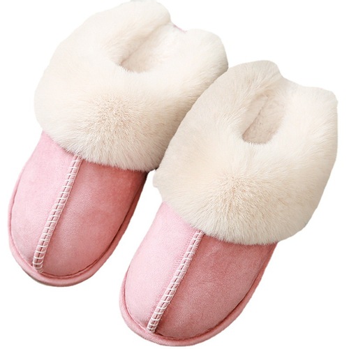 Cotton slippers for women in autumn and winter home for couples to keep warm for home plush men for confinement cross-border wholesale cotton shoes