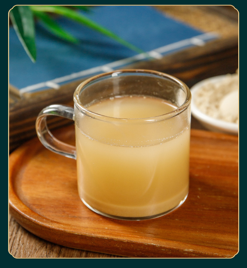 Huang Qi Powder (Astragalus membranaceus) — Cell-Wall-Broken Fine Powder, 100g Jar in use