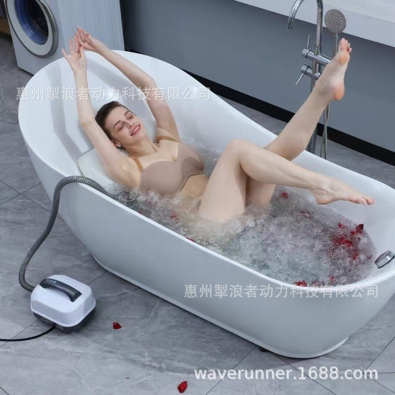 家庭用ノンスリップスパ電動バブルマシンワイヤレスリモコンバブルマッサージマシンバブルバススパ機器理学療法|undefined